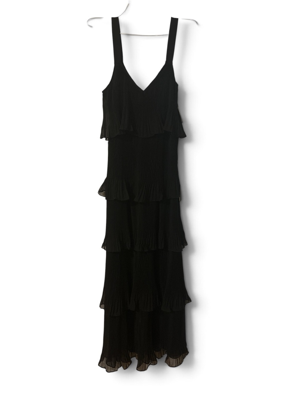 Lulu's Black Tiered Ruffle Maxi Dress